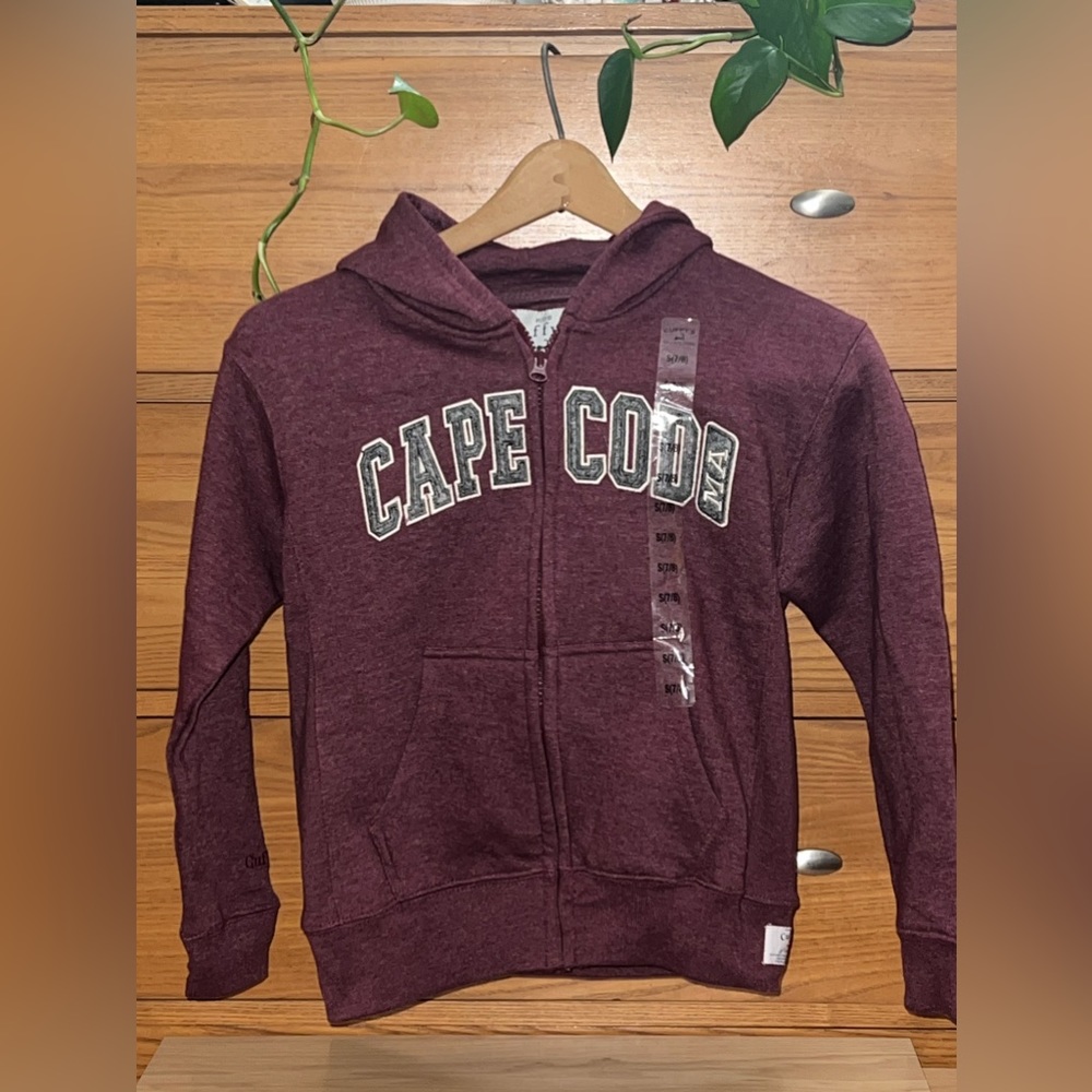 NWT Cuffy’s Cade Code MA Maroon Kids Sweatshirt S 7/8